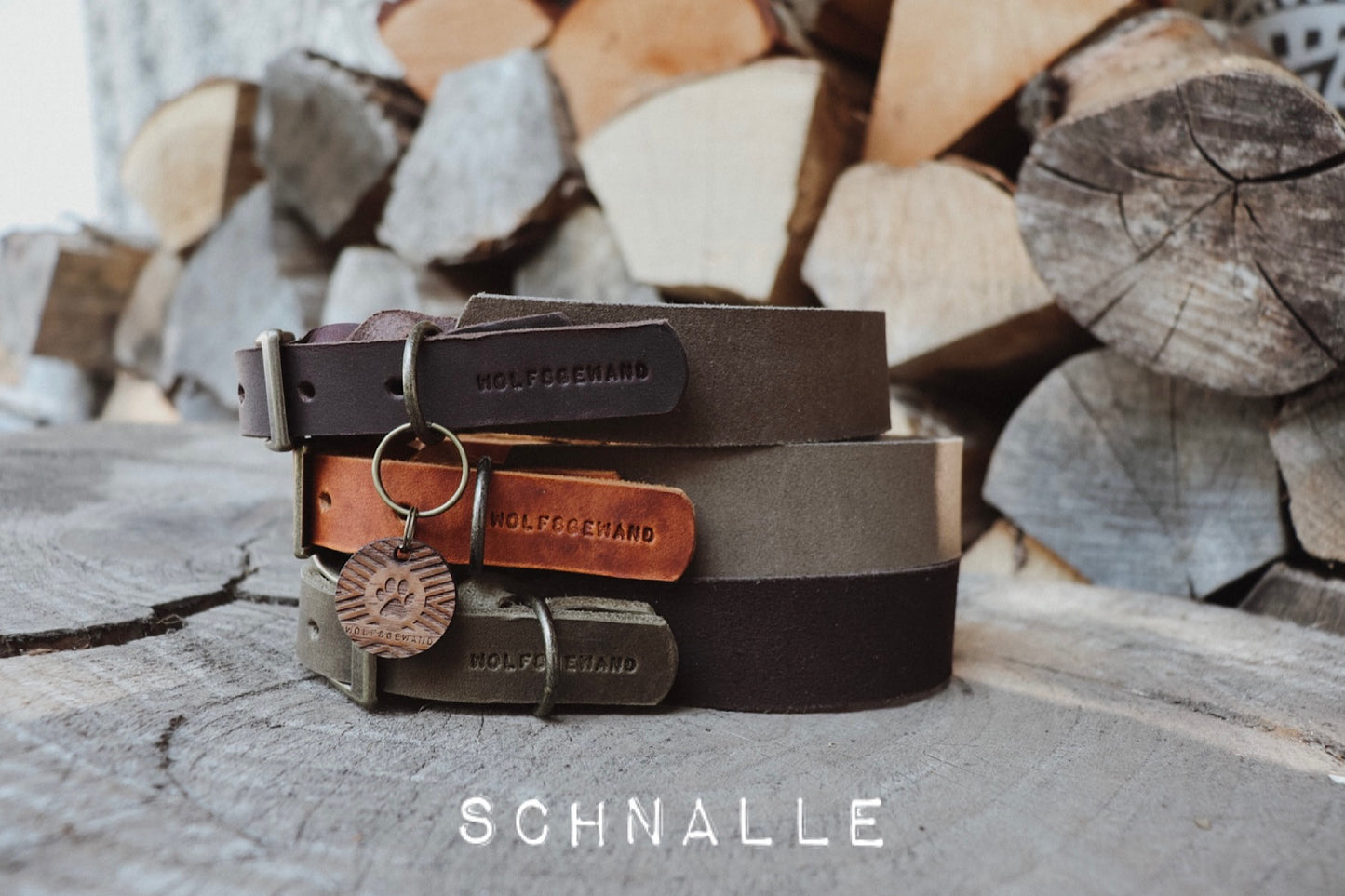 Halsband Fettleder trifft Wildleder | verschiedene Varianten erhältlich