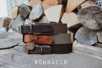 Halsband Fettleder trifft Wildleder | verschiedene Varianten erhältlich