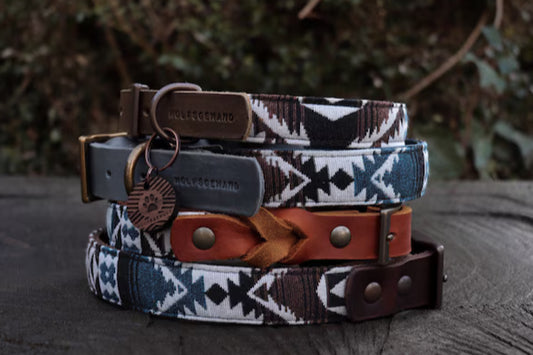 Halsband TYR • Fettleder-Stoff-Kombi | verschiedene Varianten erhältlich