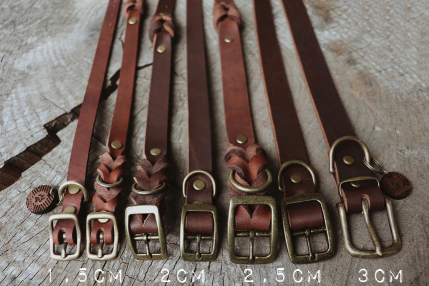 Halsband aus Fettleder | zeitloser Klassiker | einfach oder geflochten