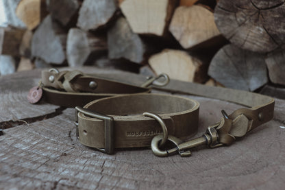 Halsband aus Fettleder | zeitloser Klassiker | einfach oder geflochten