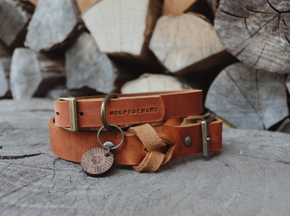 Halsband aus Fettleder | zeitloser Klassiker | einfach oder geflochten