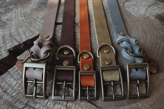 Halsband aus Fettleder | zeitloser Klassiker | einfach oder geflochten