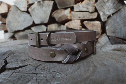 Halsband aus Fettleder | zeitloser Klassiker | einfach oder geflochten