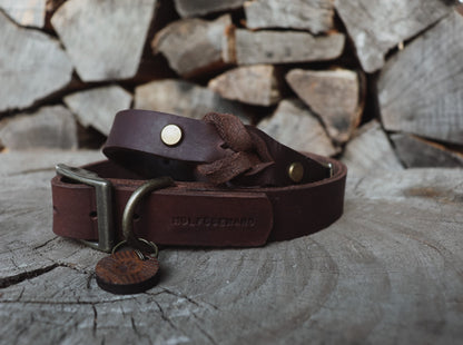 Halsband aus Fettleder | zeitloser Klassiker | einfach oder geflochten
