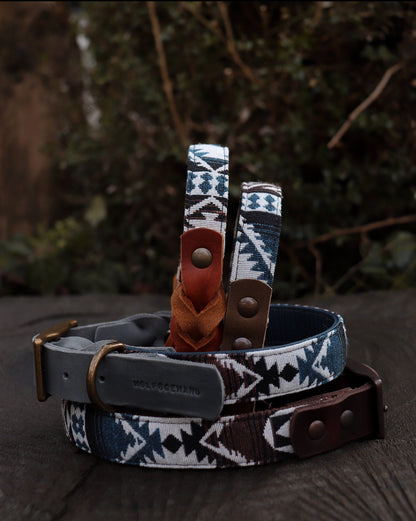 Halsband TYR • Fettleder-Stoff-Kombi | verschiedene Varianten erhältlich