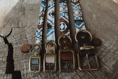 Halsband TYR • Fettleder-Stoff-Kombi | verschiedene Varianten erhältlich