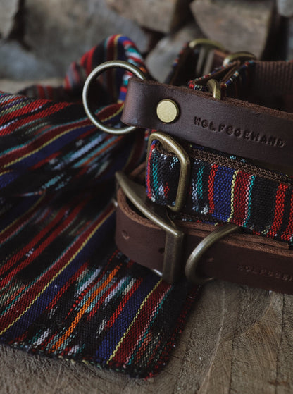 Halsband NOTT • Fettleder-Stoff-Kombi | verschiedene Varianten erhältlich